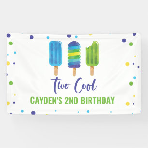 Zwei Cool 2. Geburtstag Eis Am Rosenmontag Blau Gr Banner