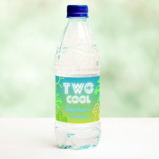 Zwei Coole 2. Geburtstag Wasserflaschenetikett