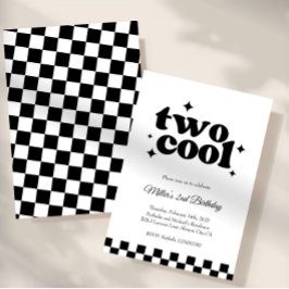 Zwei Coole, Alter! | Jungen 2. Retro-Minimalistisc Einladung