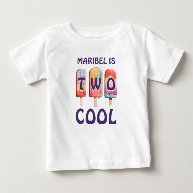 Zwei Coole farbige Popsiva Baby T-shirt (Vorderseite)