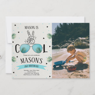 Zwei Coole Foto Einladung