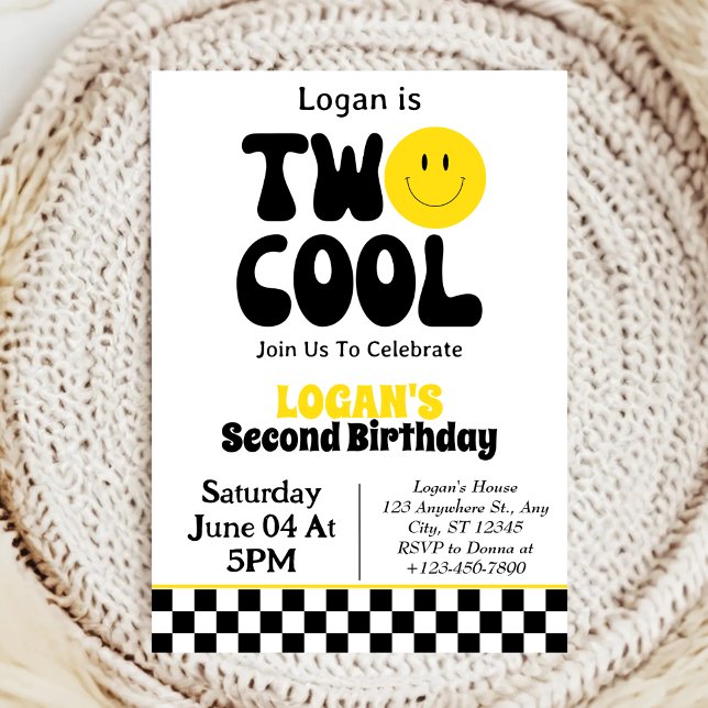 Zwei Coole Junge 2. Geburtstag Party Einladung (Von Creator hochgeladen)
