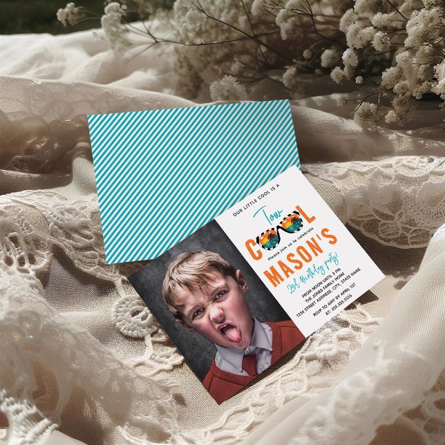 Zwei Coole Junge 2. Geburtstag Party Einladung (Von Creator hochgeladen)