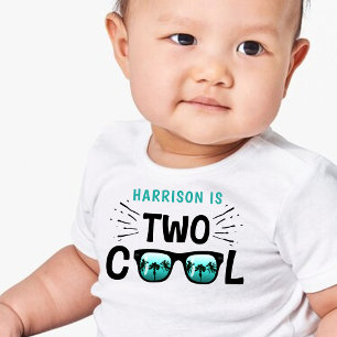 Zwei coole Jungs 2. Geburtstag Kleinkind T-shirt