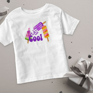 Zwei Coole Mädchen 2. Geburtstag Popsicle Kleinkind T-shirt