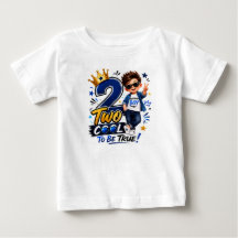 Zwei Coole um Wahr zu Sein 2. Geburtstags-T-Shirt