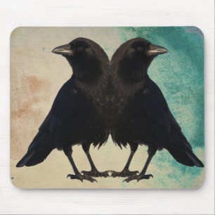 Zwei Crows Art Mousepad