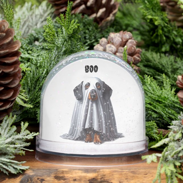 Zwei Dackeln Ghost Snow Globe Schneekugeln (Winter)