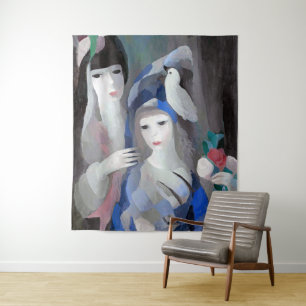 Zwei Dame und Dove, Marie Laurencin Wandteppich
