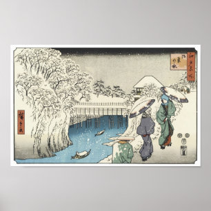 Zwei Damen Conversing, Hiroshige, 1853 Poster