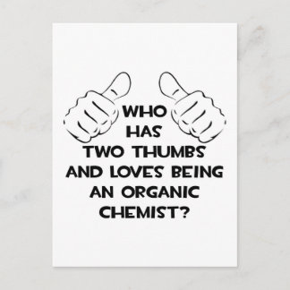 Zwei Daumen .. Bio Chemist Postkarte