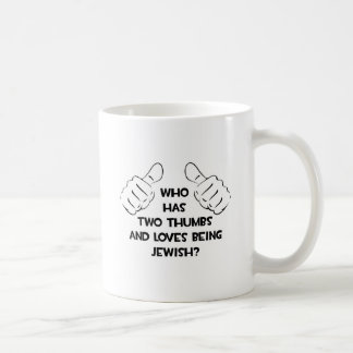 Zwei Daumen .. jüdisch Tasse