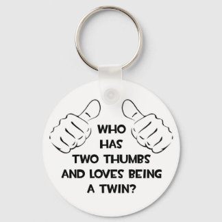 Zwei Daumen .. Twin Schlüsselanhänger