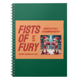 Zwei der Elfen des Weihnachtsmannes in Boxmeisters Notizblock