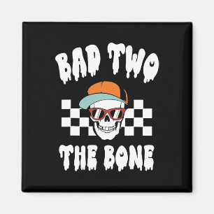 Zwei der Knochen Funny 2. Geburtstag Halloween Ske Magnet