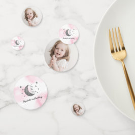 Zwei der Mond 2. Geburtstag Confetti Konfetti