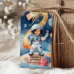 Zwei der Mond 2. Geburtstags-Party Geschenkanhänger