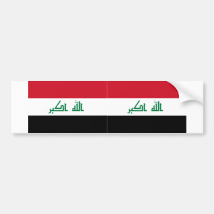 ZWEI derzeitige Flagge des Irak Autoaufkleber