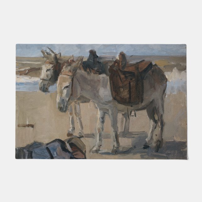 Zwei Donkeys (von Isaac Israels) Fußmatte (Vorderseite)