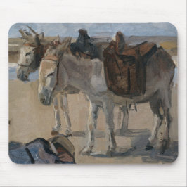 Zwei Donkeys (von Isaac Israels) Mousepad