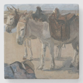 Zwei Donkeys (von Isaac Israels) Steinuntersetzer