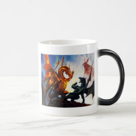 Zwei Drachen auf einer Tasse
