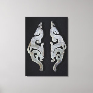 Zwei Drachen, c.475-221 BC Leinwanddruck