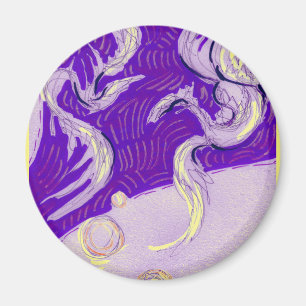 Zwei Drachen, drei Sonnen Magnet