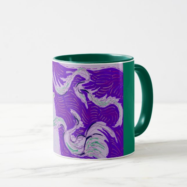 Zwei Drachen, drei Sonnen Tasse (VorderseiteRechts)