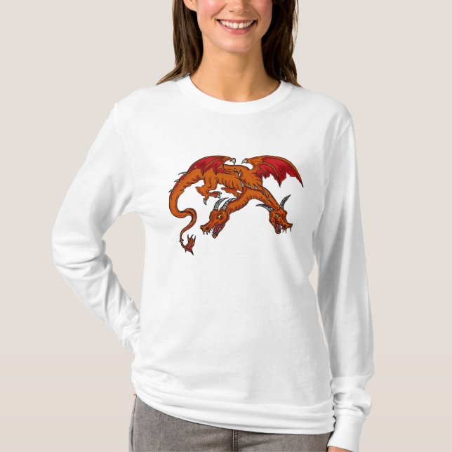 Zwei Drachenfrauen T-Shirt (Vorderseite)