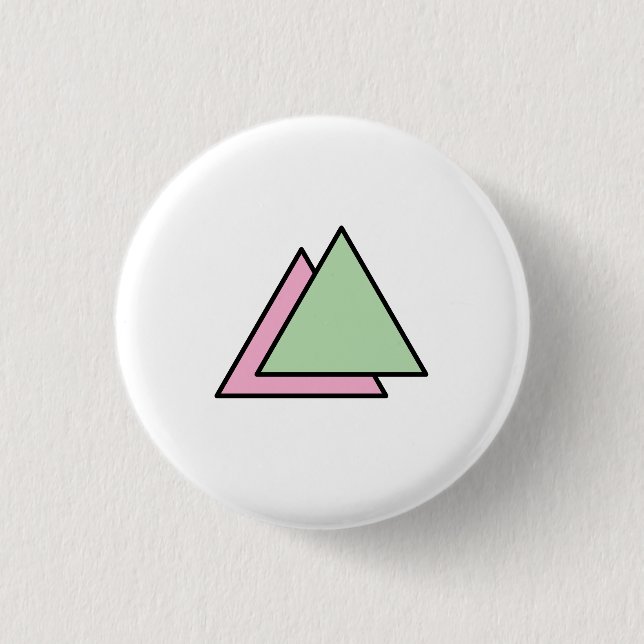 Zwei Dreieck-Kette Button (Vorderseite)