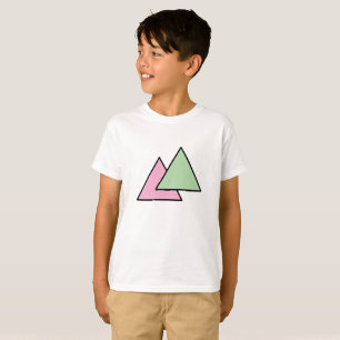 Zwei Dreieck-Kette T-Shirt