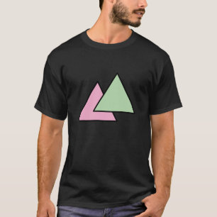 Zwei Dreieck-Kette T-Shirt