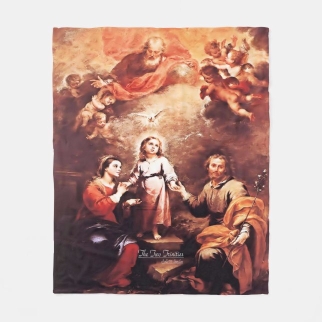 Zwei Dreifaltigkeiten Fleecedecke (Vorderseite)