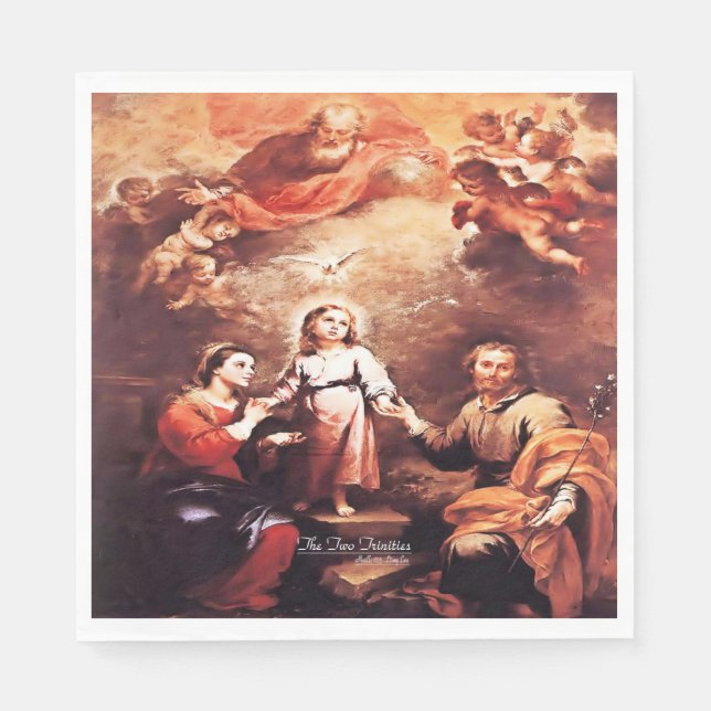 Zwei Dreifaltigkeiten Serviette (Vorderseite)