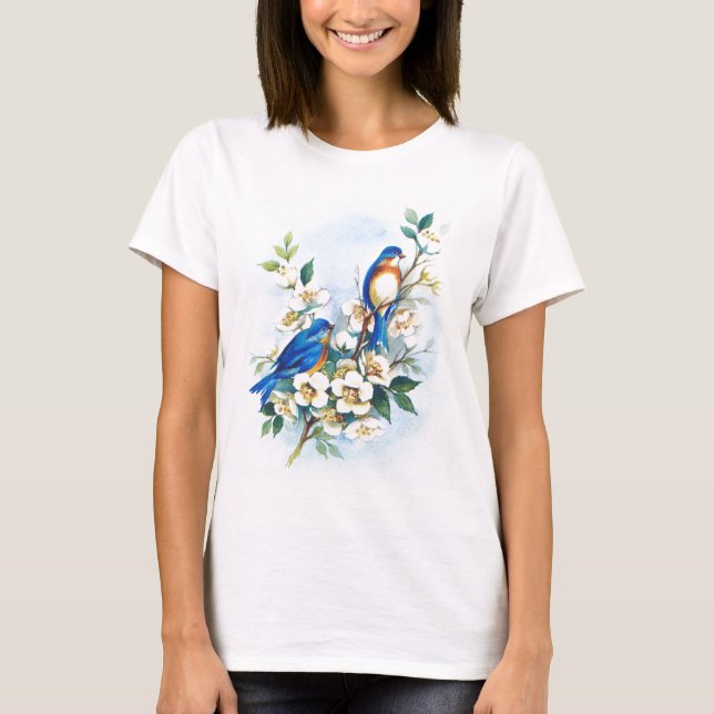 Zwei Drosseln T-Shirt (Vorderseite)