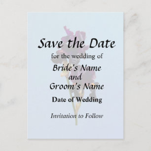 Zwei dunkle Lila Ire Ankündigung Datum freihalten