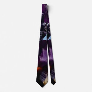 Zwei dunkle Lila Iren Neck Tie Krawatte