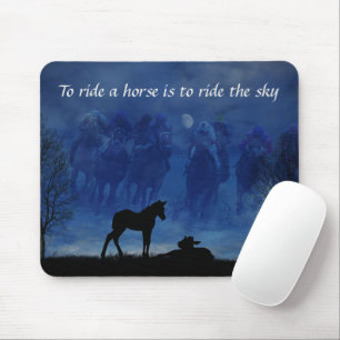 Zwei durchgekrönte Racehorse Foals Mouse Pad Mousepad