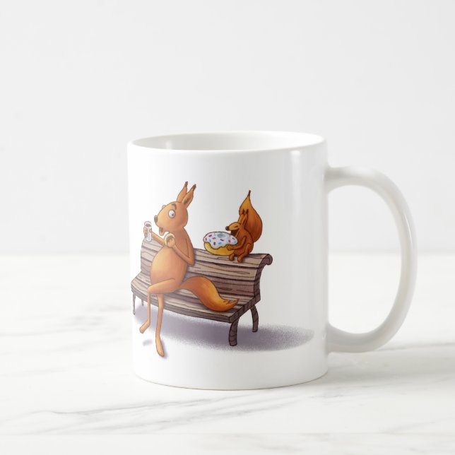 Zwei Eichhörnchen Kaffeetasse (Rechts)
