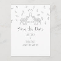 Zwei Elefanten Silberne Hochzeit im Herbst Save th