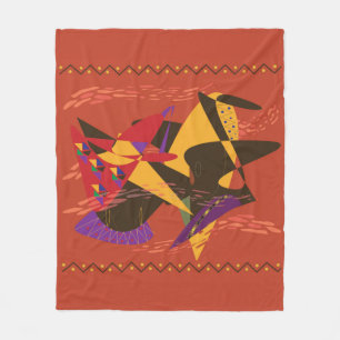 Zwei elegante schwarze Frauen Fleecedecke
