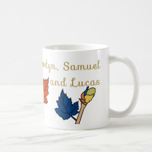 zwei Eltern, zwei Kinder und ein Baby - Kaffeetasse