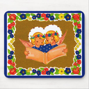 zwei Engel singen Mousepad