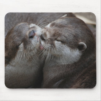 Zwei entzückende Otter Mousepad