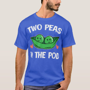 Zwei Erbsen im Pod mit Pflanze Gewürzvegeta T-Shirt