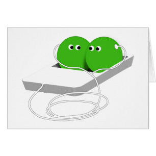 Zwei Erbsen in einem Pod