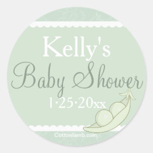 Zwei Erbsen in einem Pod-Aufkleber Runder Aufkleber