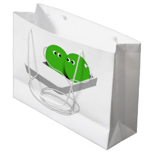 Zwei Erbsen in einem Pod Große Geschenktüte