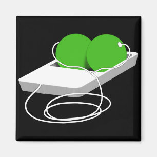 Zwei Erbsen in einem Pod Magnet